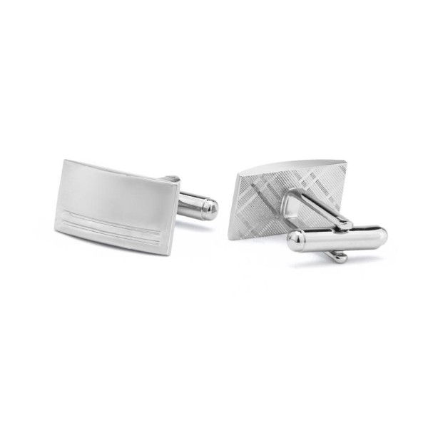 Enamel & Stainless Steel Rectangular Cufflinks