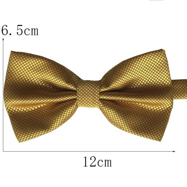 Solid-Color Adjustable Wedding Bow Tie