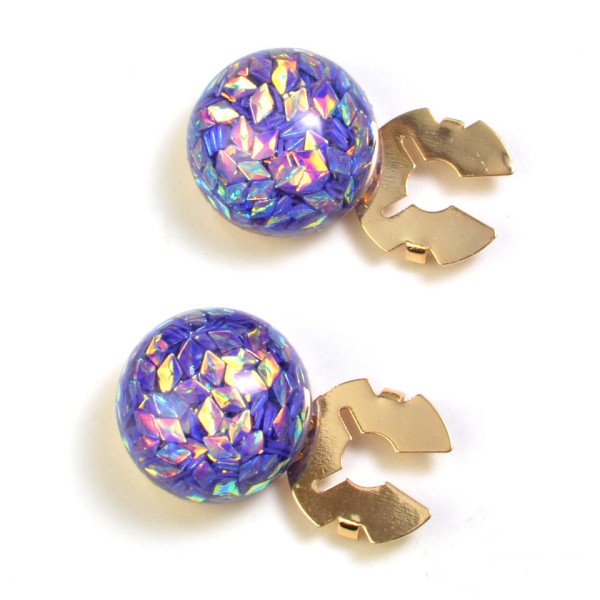 Violet Shirt Button Covers