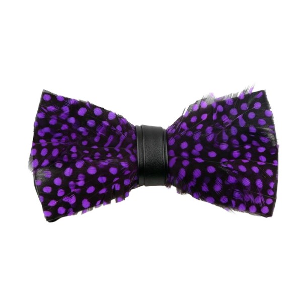 Handcrafted Feather Bow Tie