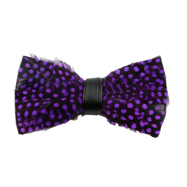 Handcrafted Feather Bow Tie