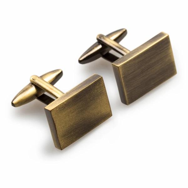 Classic, Simple Black Square Cufflinks