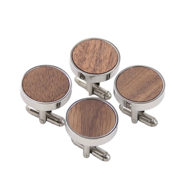 Handcrafted Walnut Cufflinks