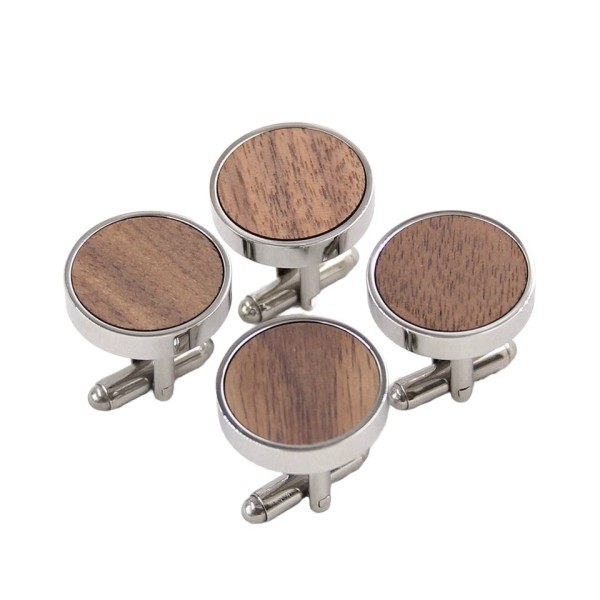 Handcrafted Walnut Cufflinks
