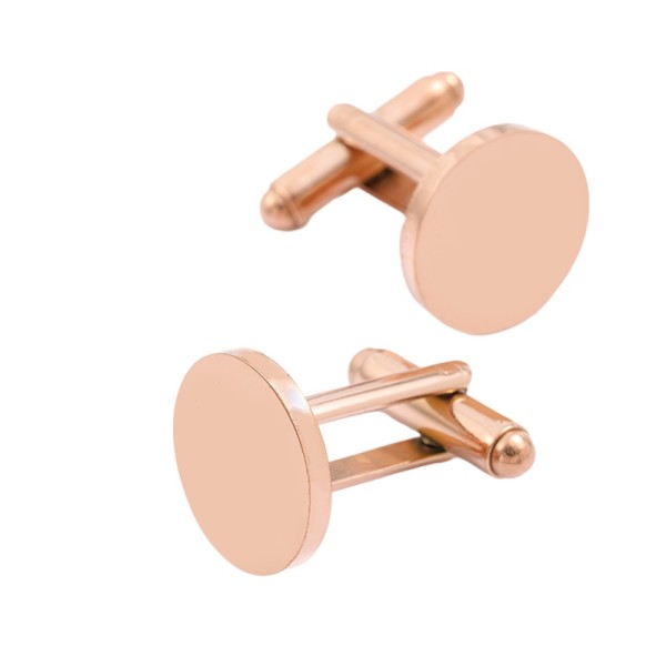 Stainless Steel Round Cufflinks