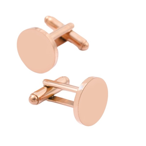 Stainless Steel Round Cufflinks