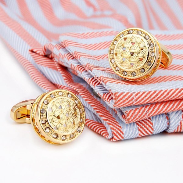 Sparkling Diamond-Embellished Cufflinks