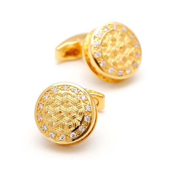 Sparkling Diamond-Embellished Cufflinks