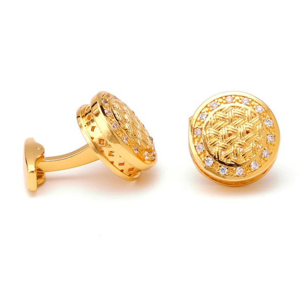 Sparkling Diamond-Embellished Cufflinks