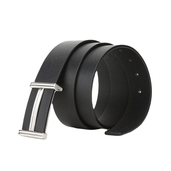 Genuine Cowhide Automatic-Buckle Casual Belt