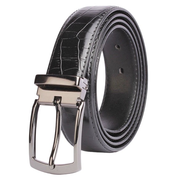 Reversible, Adjustable Men's Leather Belt