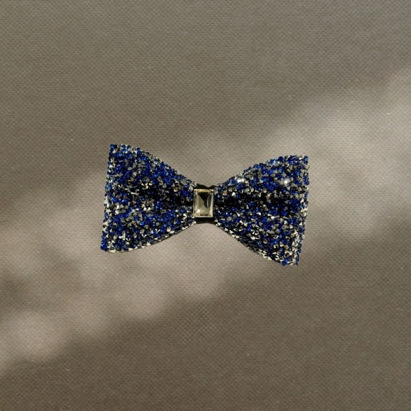 Hand-Embroidered Leather Men's Bow Tie