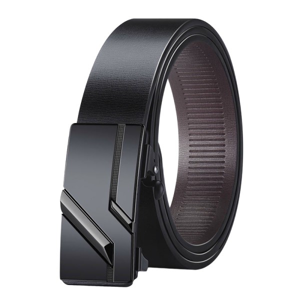 PU Leather Belt with Automatic Buckle