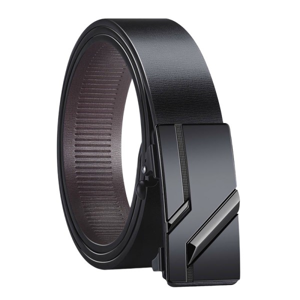 PU Leather Belt with Automatic Buckle