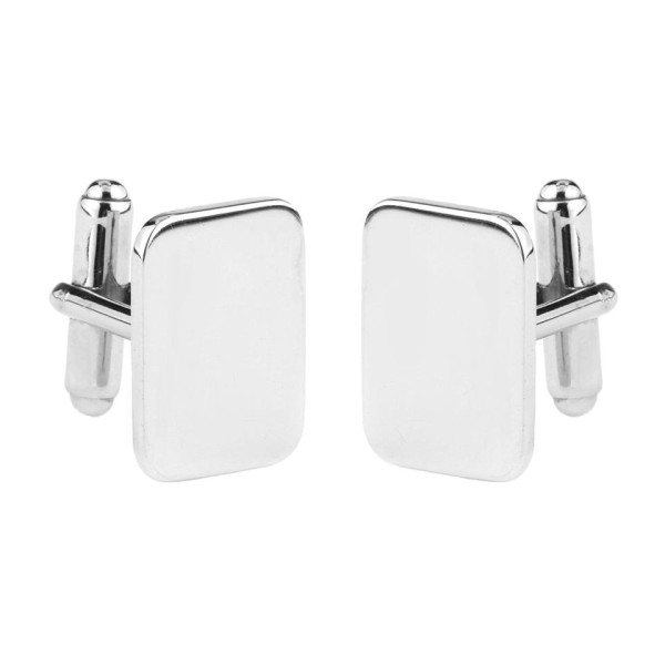 Simple Sterling Silver Rectangular Cufflinks