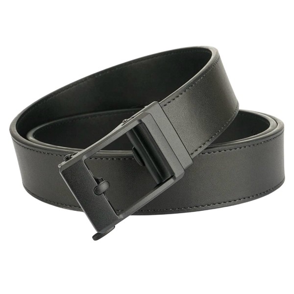 Durable Men's Casual Leather Belt with Automatic Buckle