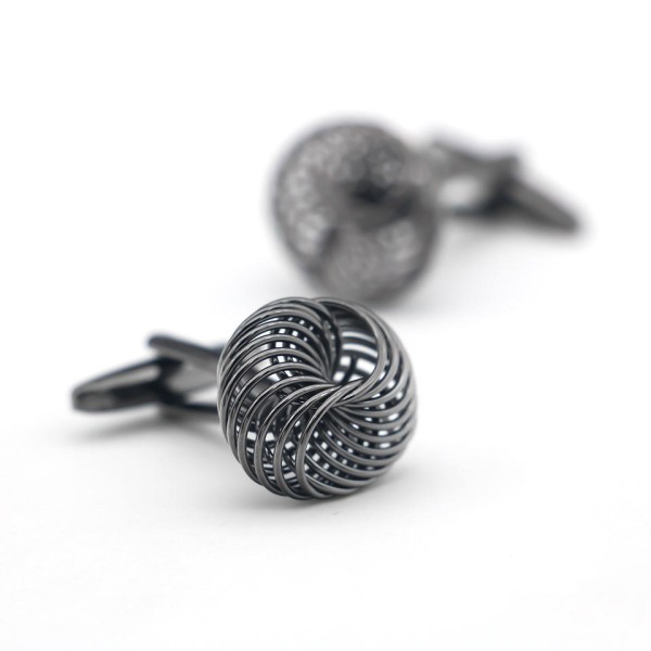 Irregularly Designed Brass Cufflinks