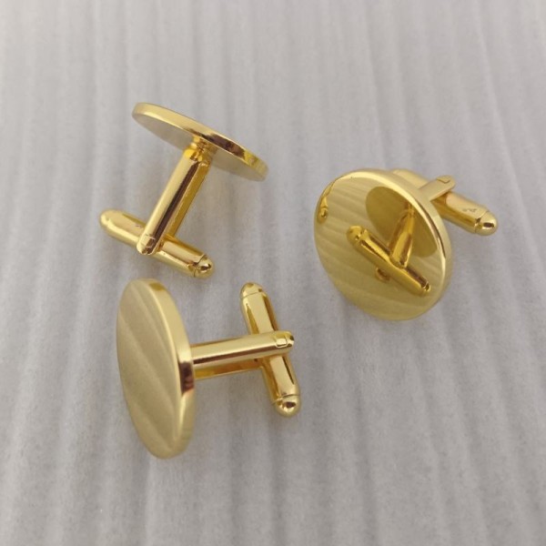 Engravable Silver Oval Cufflinks
