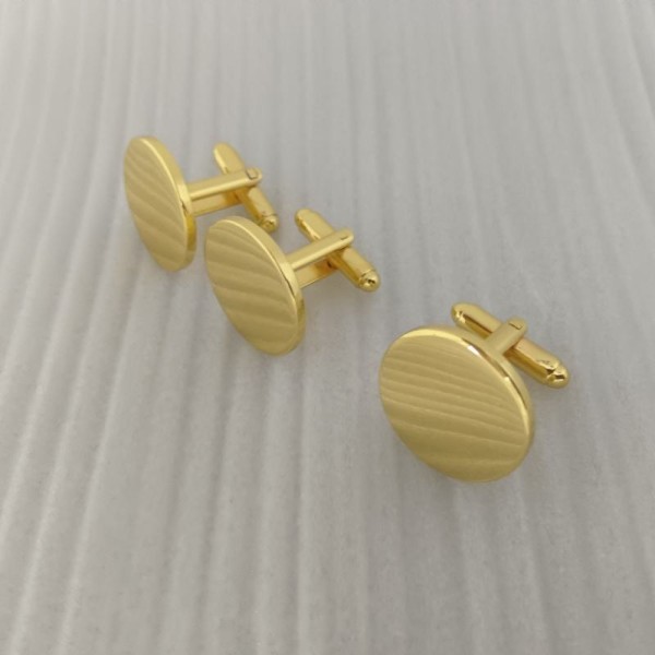 Engravable Silver Oval Cufflinks