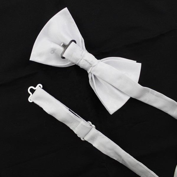 Adjustable Solid-Color Silk Bow Tie