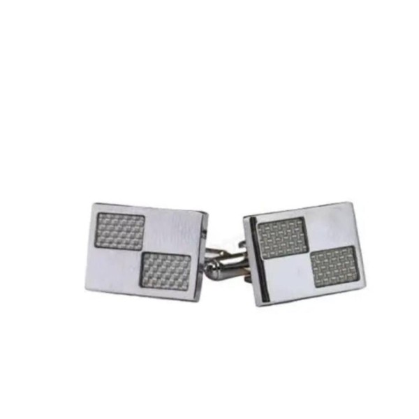 Stainless Steel Silver Cufflinks