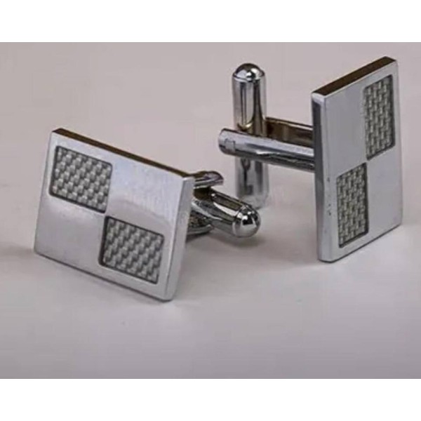 Stainless Steel Silver Cufflinks