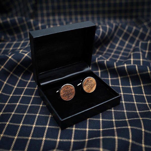 Textured Men's Cufflinks (Gift Box Included)
