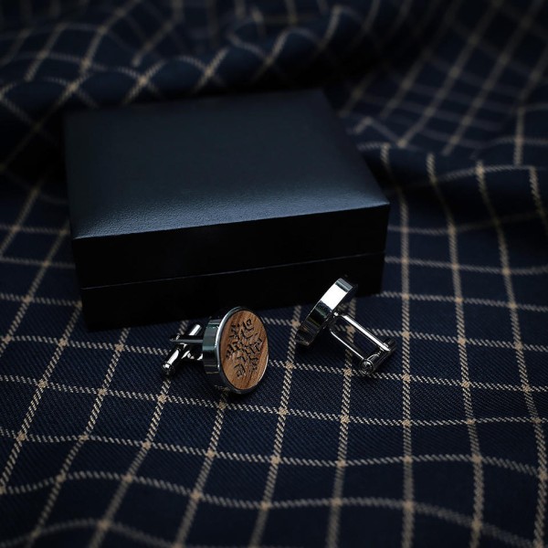 Textured Men's Cufflinks (Gift Box Included)