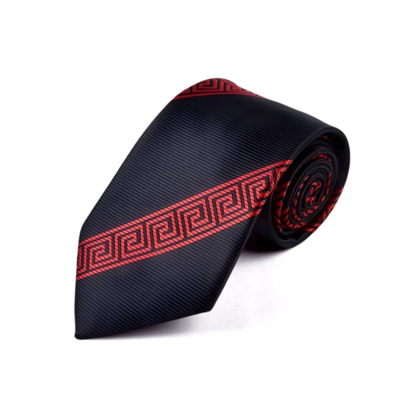 Jacquard Striped Tie & Pocket Square Set