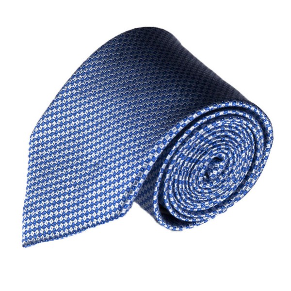 Geometric Jacquard Silk Tie