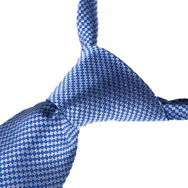 Geometric Jacquard Silk Tie