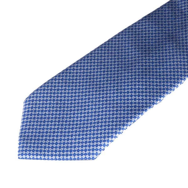 Geometric Jacquard Silk Tie