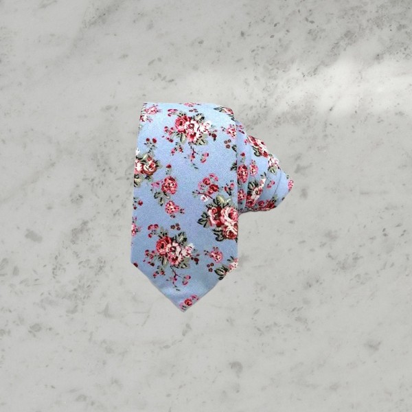 Premium Cotton-Linen Printed Wedding Tie