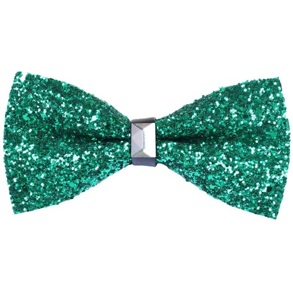 Colorful Embroidered Crystal Bow Tie