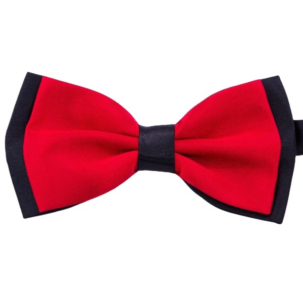 Classic Solid-Color Polyester Bow Tie