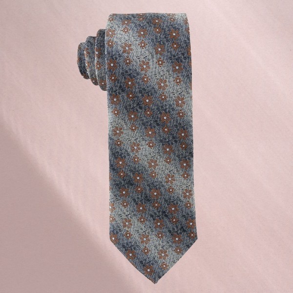 Floral Pattern Polyester-Silk Men's Tie