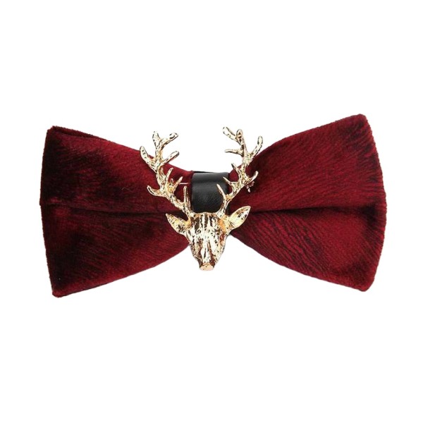 Silky-Textured Elegant Velvet Men's Bow Tie