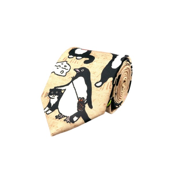 Fun Animal (Penguin) Print Tie
