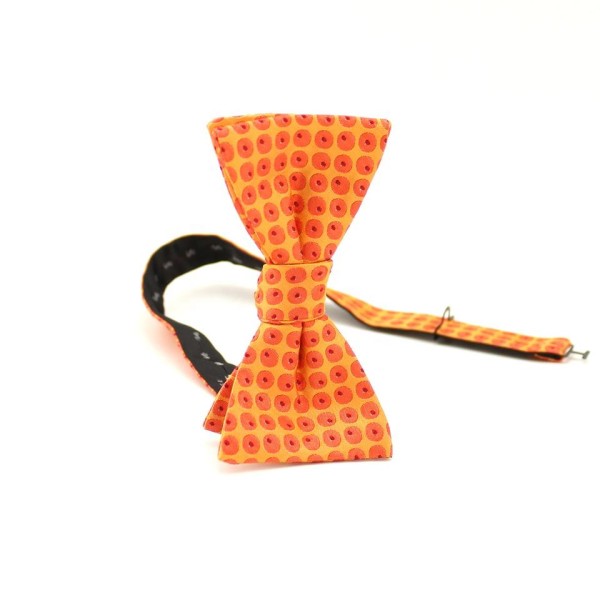 Handcrafted Geometric Silk Men's Bow Tie