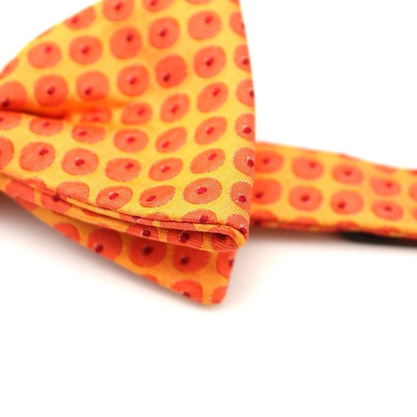 Handcrafted Geometric Silk Men's Bow Tie